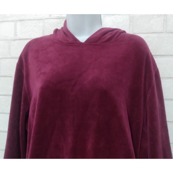 Pacsun Los Angeles Womens Pullover Hooded Sweatshirt Hoodie Size Large Purple - Picture 2 of 5